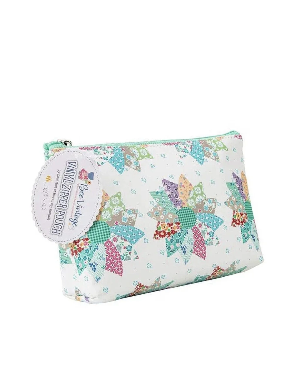 Bee Vintage Vinyl Zipper Pouch By Lori Holt Quilt Design